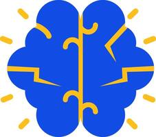 Brainstorming Flat Two color Icon vector