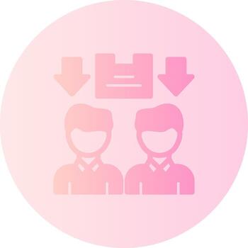 votación degradado circulo icono vector