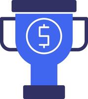 Trophy Solid Two Color Icon vector