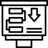 Planning Line Icon vector