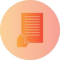 Handover Gradient Circle Icon vector