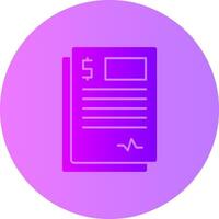 Contract Gradient Circle Icon vector