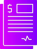 Contract Solid Multi Gradient Icon vector