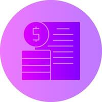 Profit Gradient Circle Icon vector