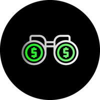 Binoculars Dual Gradient Circle Icon vector