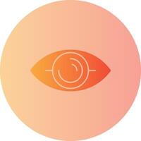 ojo degradado circulo icono vector