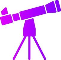 Telescope Solid Multi Gradient Icon vector