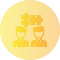Team Building Gradient Circle Icon vector