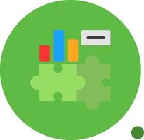 Puzzle Flat Shadow Icon vector