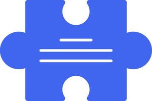 Puzzle Piece Solid Two Color Icon vector
