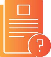 Questionnaire Solid Multi Gradient Icon vector