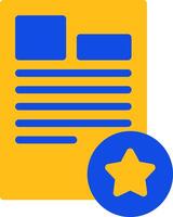 Feedback Flat Two color Icon vector
