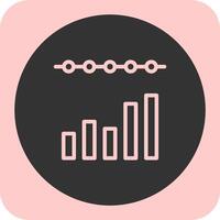 Bar Chart Linear Round Icon vector