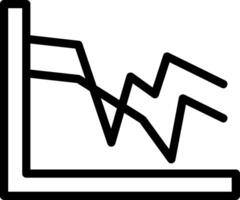 Line Chart Line Icon vector