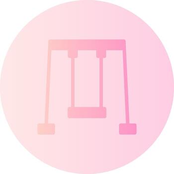 columpio degradado circulo icono vector