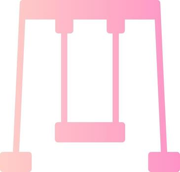 columpio sólido multi degradado icono vector