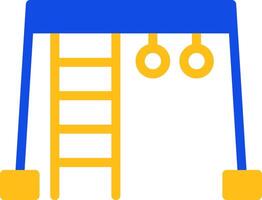 Jungle Gym Flat Two color Icon vector