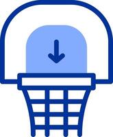 Basketball Hoop Color Filled Icon vector