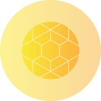 Soccer Ball Gradient Circle Icon vector
