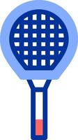 bádminton raqueta color lleno icono vector