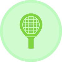 tenis raqueta multicolor circulo icono vector