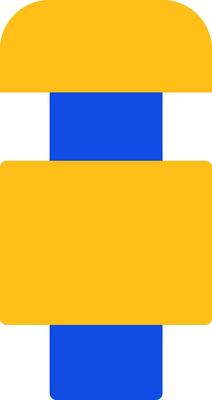 Hopscotch Flat Two color Icon