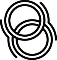 Hula Hoop Line Icon vector