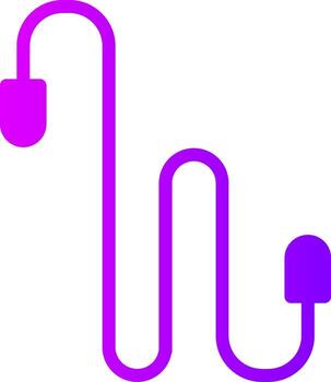 Jump Rope Solid Multi Gradient Icon vector