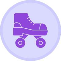 Roller Skate Multicolor Circle Icon vector