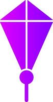 Kite Solid Multi Gradient Icon vector