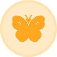 Butterfly Multicolor Circle Icon vector
