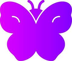 Butterfly Solid Multi Gradient Icon vector