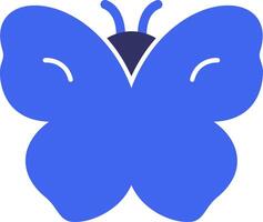 Butterfly Solid Two Color Icon vector