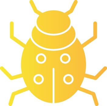 Ladybug Solid Multi Gradient Icon vector