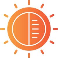 Sun Solid Multi Gradient Icon vector