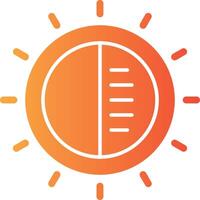 Sun Solid Multi Gradient Icon vector