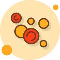 Bubbles Filled Shadow Cirlce Icon vector