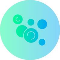 Bubbles Gradient Circle Icon vector