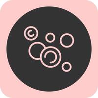 Bubbles Linear Round Icon vector