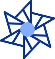 Pinwheel Color Filled Icon vector