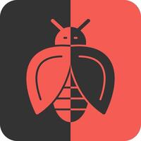 Firefly Red Inverse Icon vector