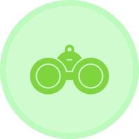 Binoculars Multicolor Circle Icon vector