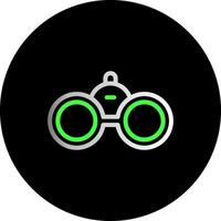 Binoculars Dual Gradient Circle Icon vector