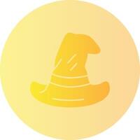 Wizard Hat Gradient Circle Icon vector