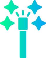 Magic Wand Solid Multi Gradient Icon vector