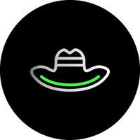 Cowboy Hat Dual Gradient Circle Icon vector