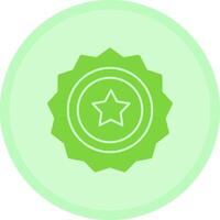 Sheriff Badge Multicolor Circle Icon vector