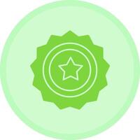 Sheriff Badge Multicolor Circle Icon vector