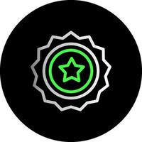 Sheriff Badge Dual Gradient Circle Icon vector