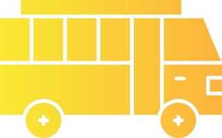 Bus Solid Multi Gradient Icon vector